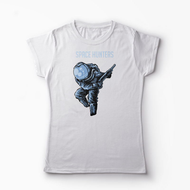 Tricou Astronaut Space Hunters - Femei-Alb