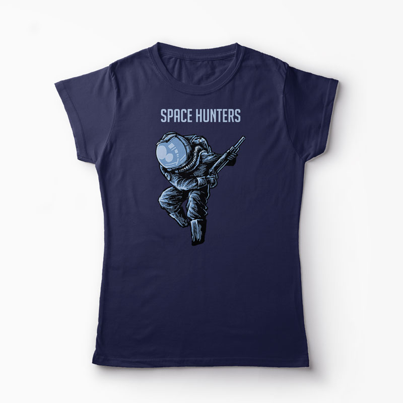 Tricou Astronaut Space Hunters - Femei-Bleumarin