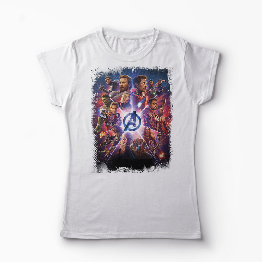 Tricou Avengers Infinity War  - Femei-Alb