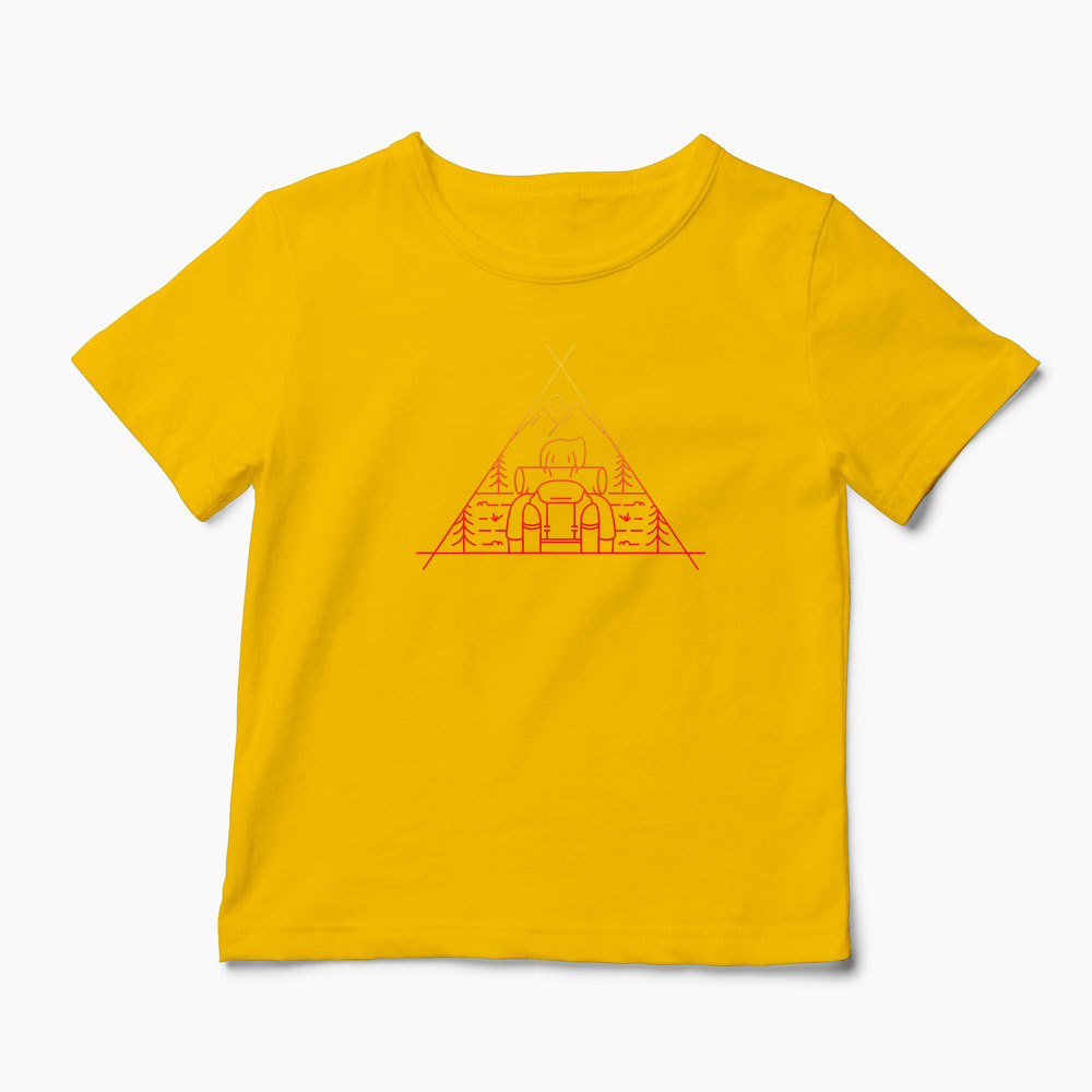 Tricou Aventură în Aer Liber - Copii-Galben