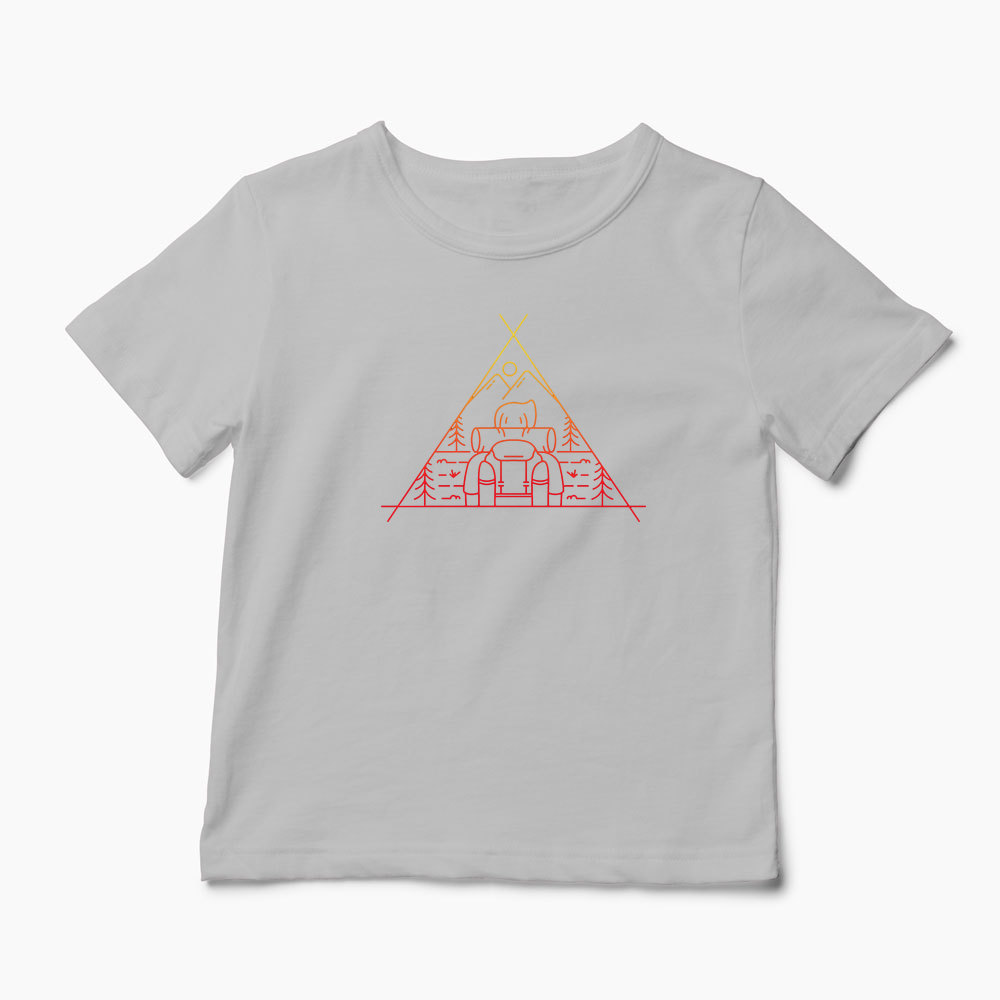 Tricou Aventură în Aer Liber - Copii-Gri