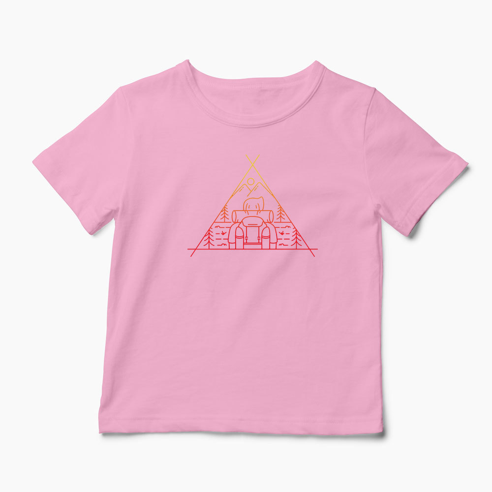 Tricou Aventură în Aer Liber - Copii-Roz