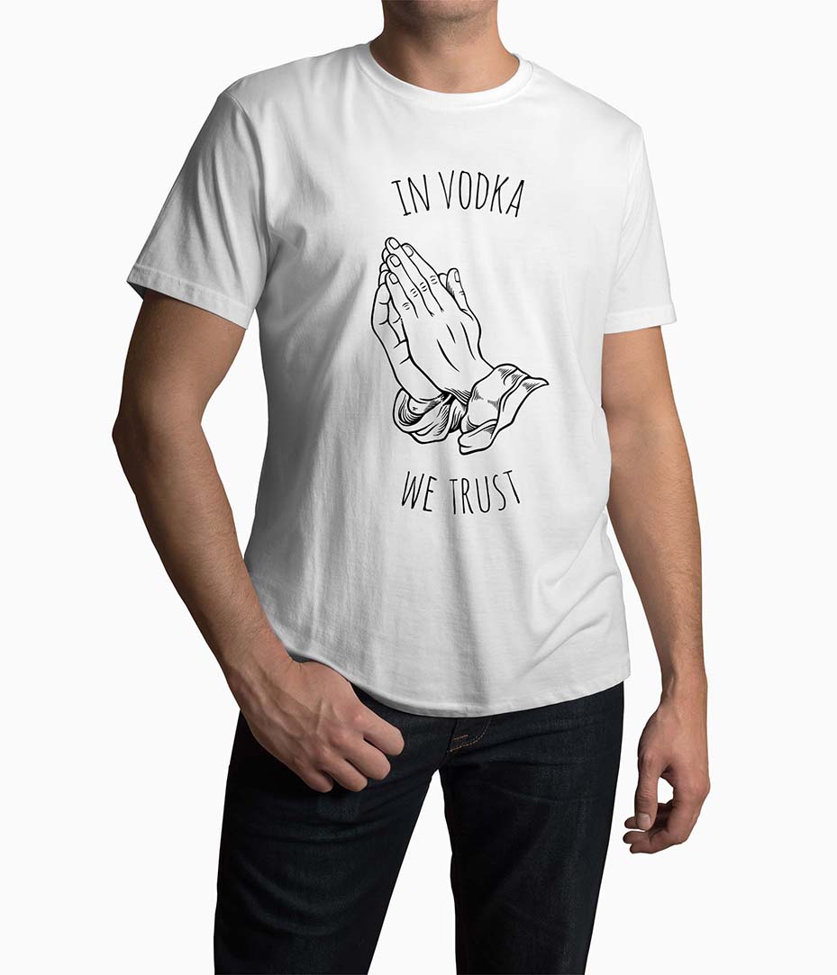 Tricou Barbati Personalizat In Vodka We Trust
