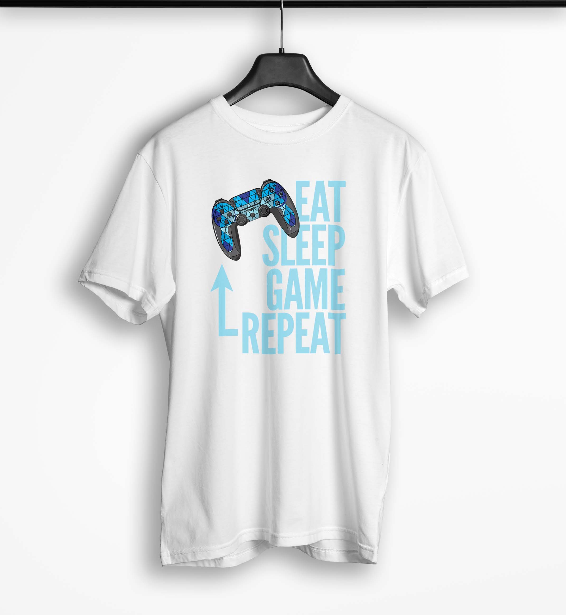 Tricou Barbati Personalizat Eat Sleep Game Repeat