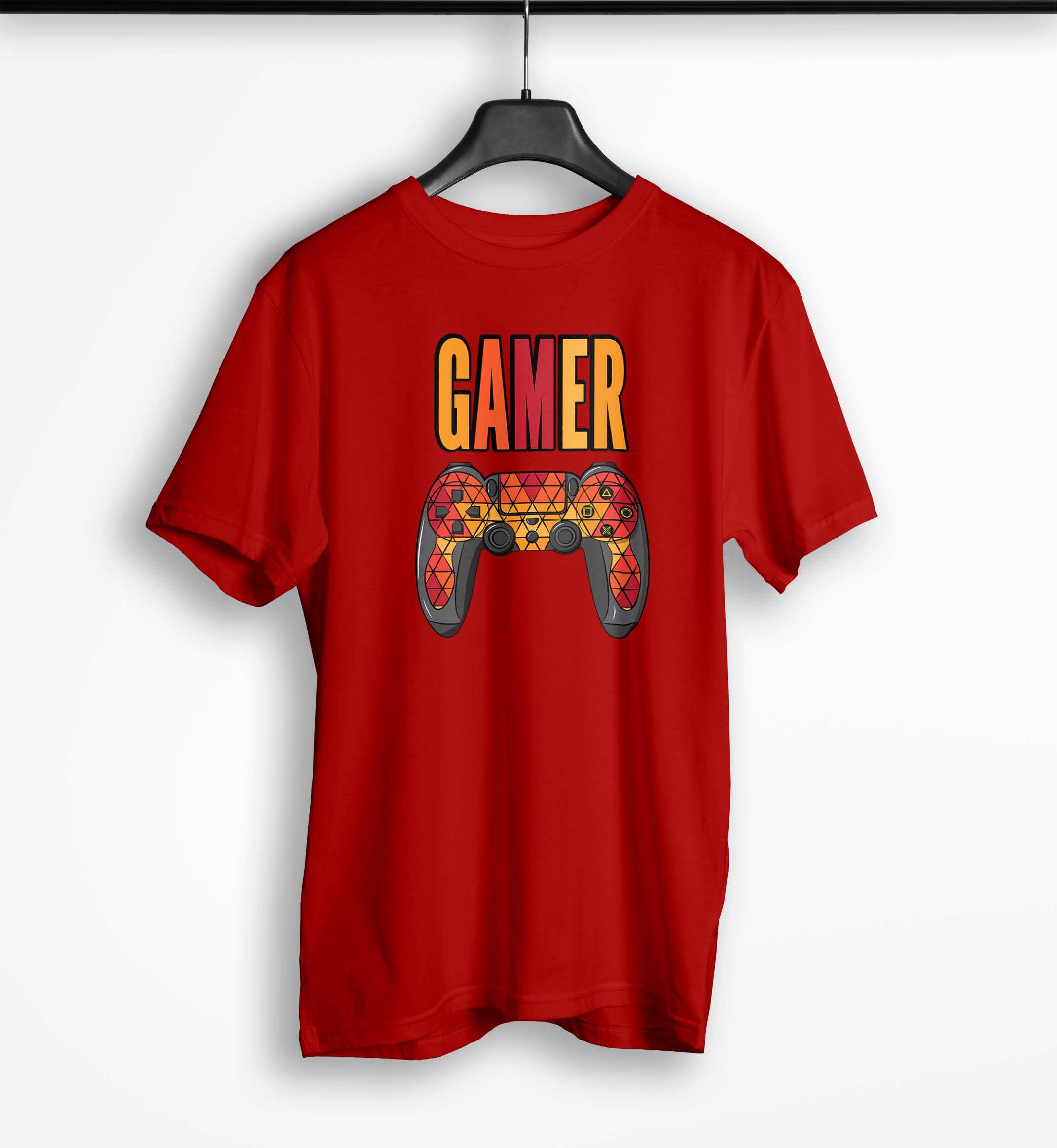 Tricou Barbati Personalizat Gamer PlayStation Controller - Bărbați-Roșu