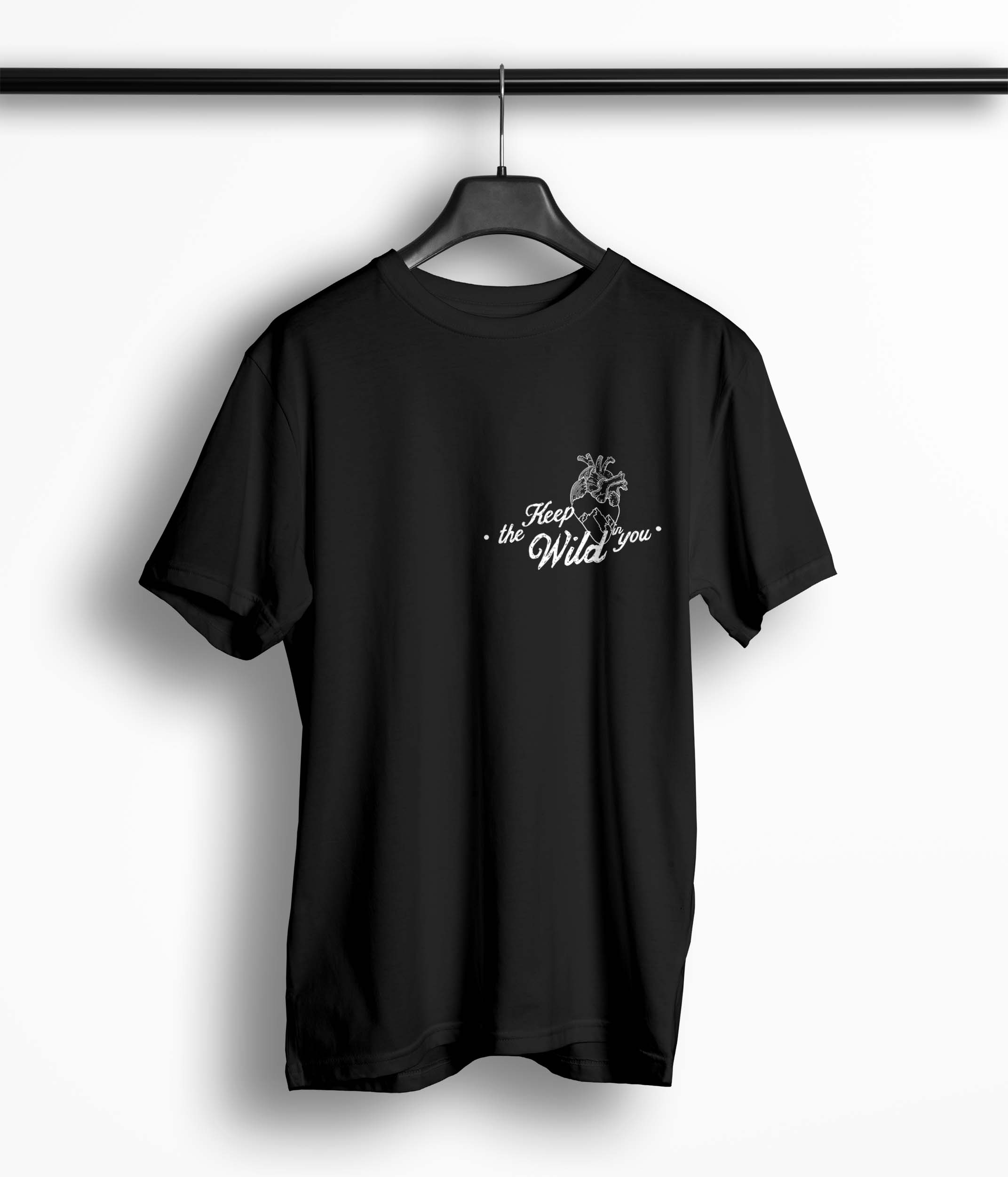 Tricou Barbati Personalizat Keep The Wild in You - Bărbați-Negru