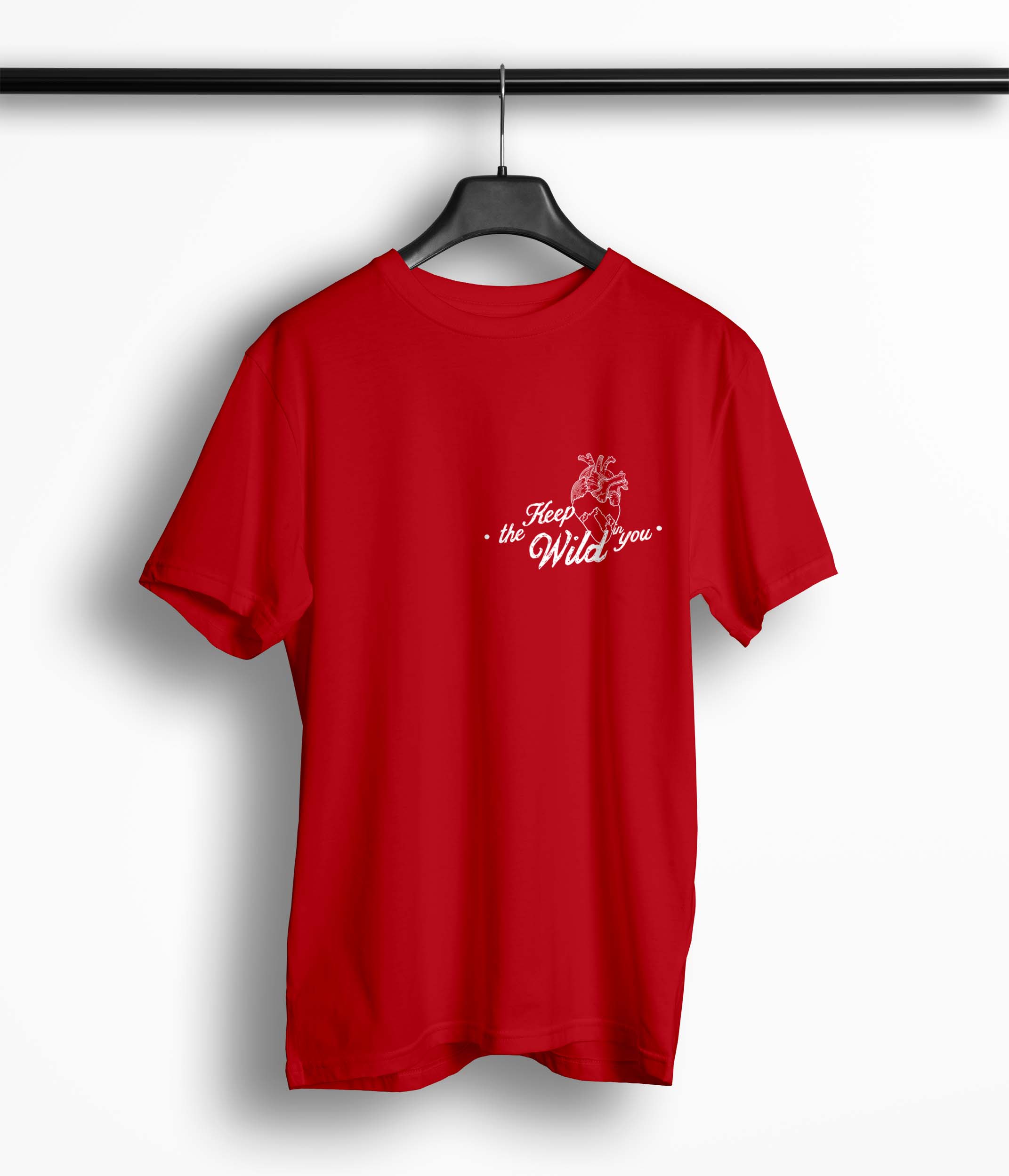 Tricou Barbati Personalizat Keep The Wild in You - Bărbați-Roșu