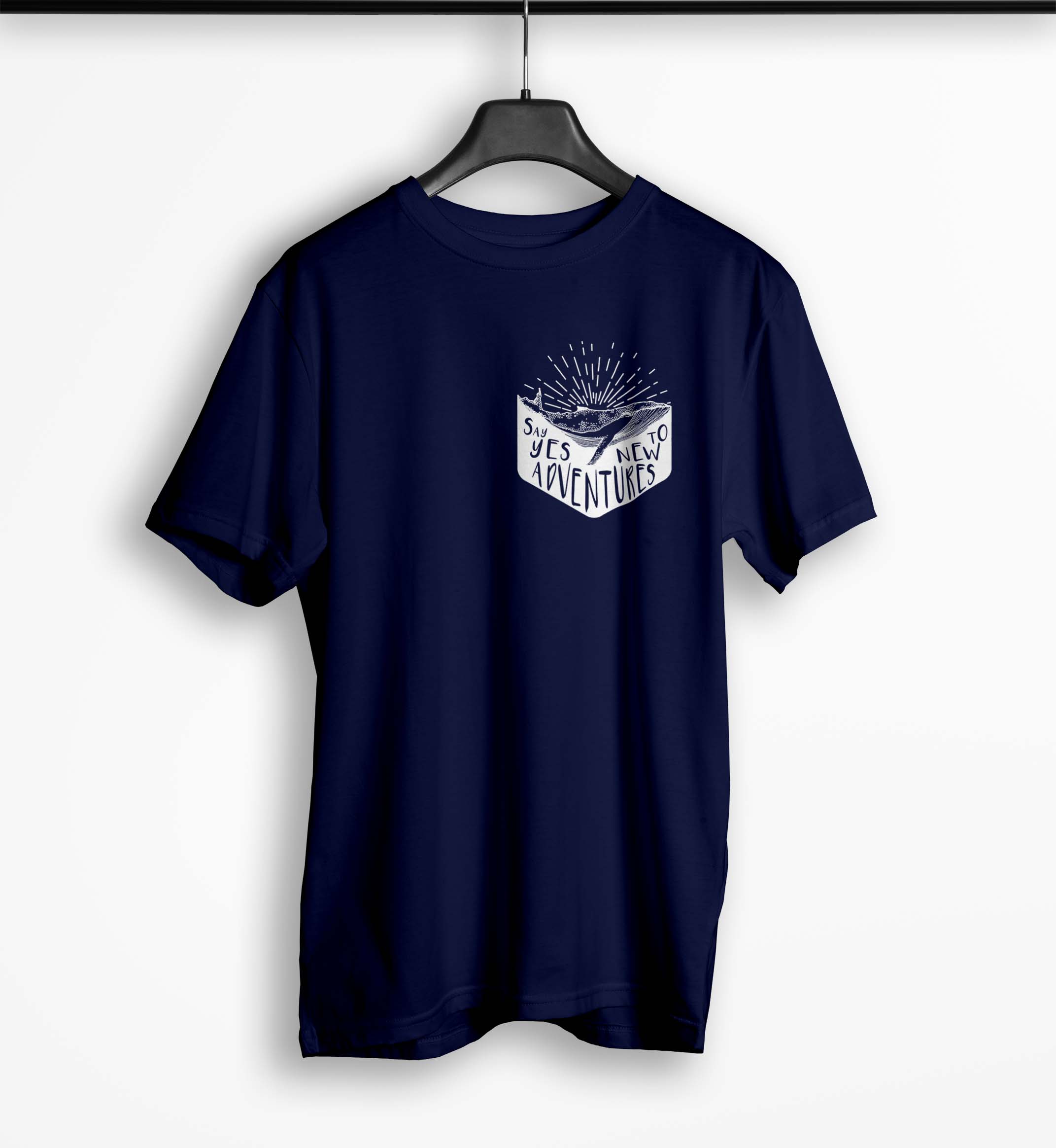 Tricou Barbati Personalizat Say Yes to New Adventures - Bărbați-Bleumarin