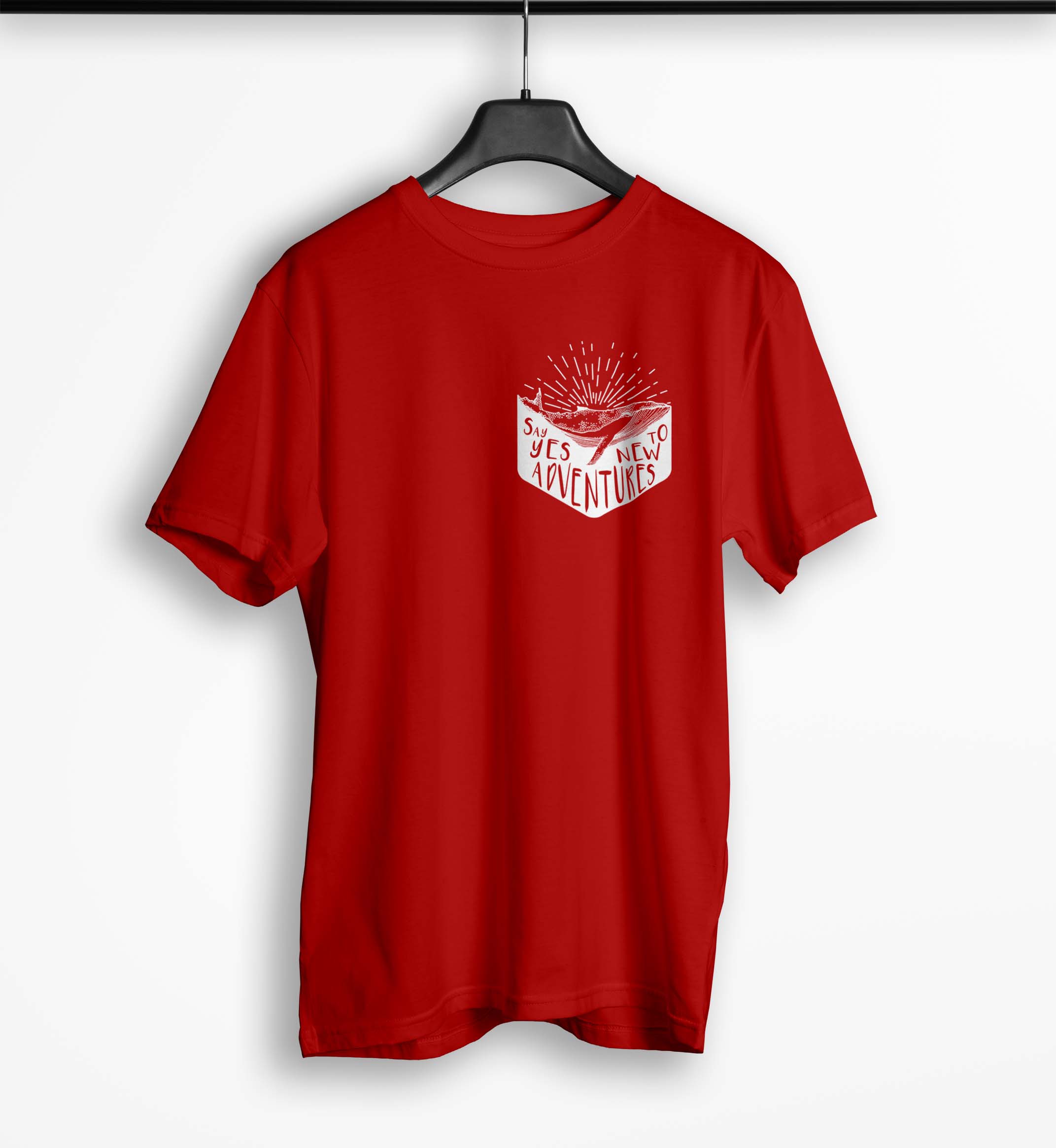 Tricou Barbati Personalizat Say Yes to New Adventures - Bărbați-Roșu