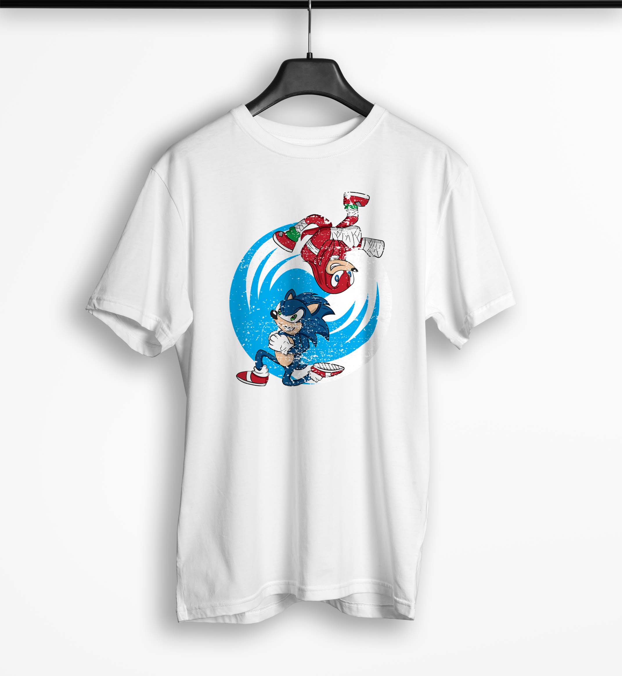 Tricou Barbati Personalizat Sonic si Knuckles