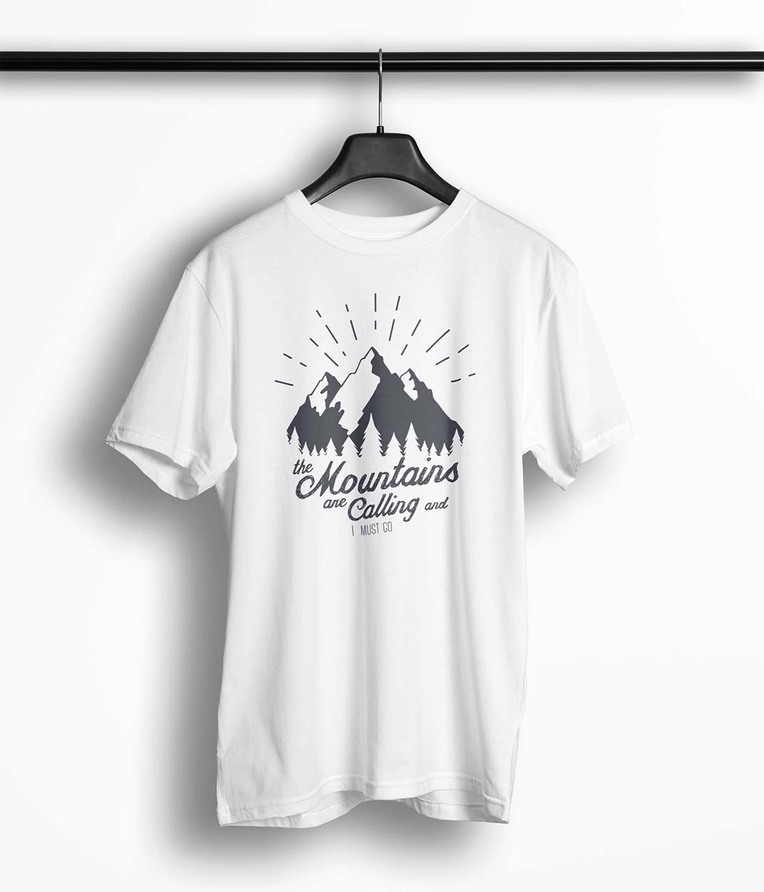 Tricou Barbati Personalizat The Mountains Are Calling and I Must Go