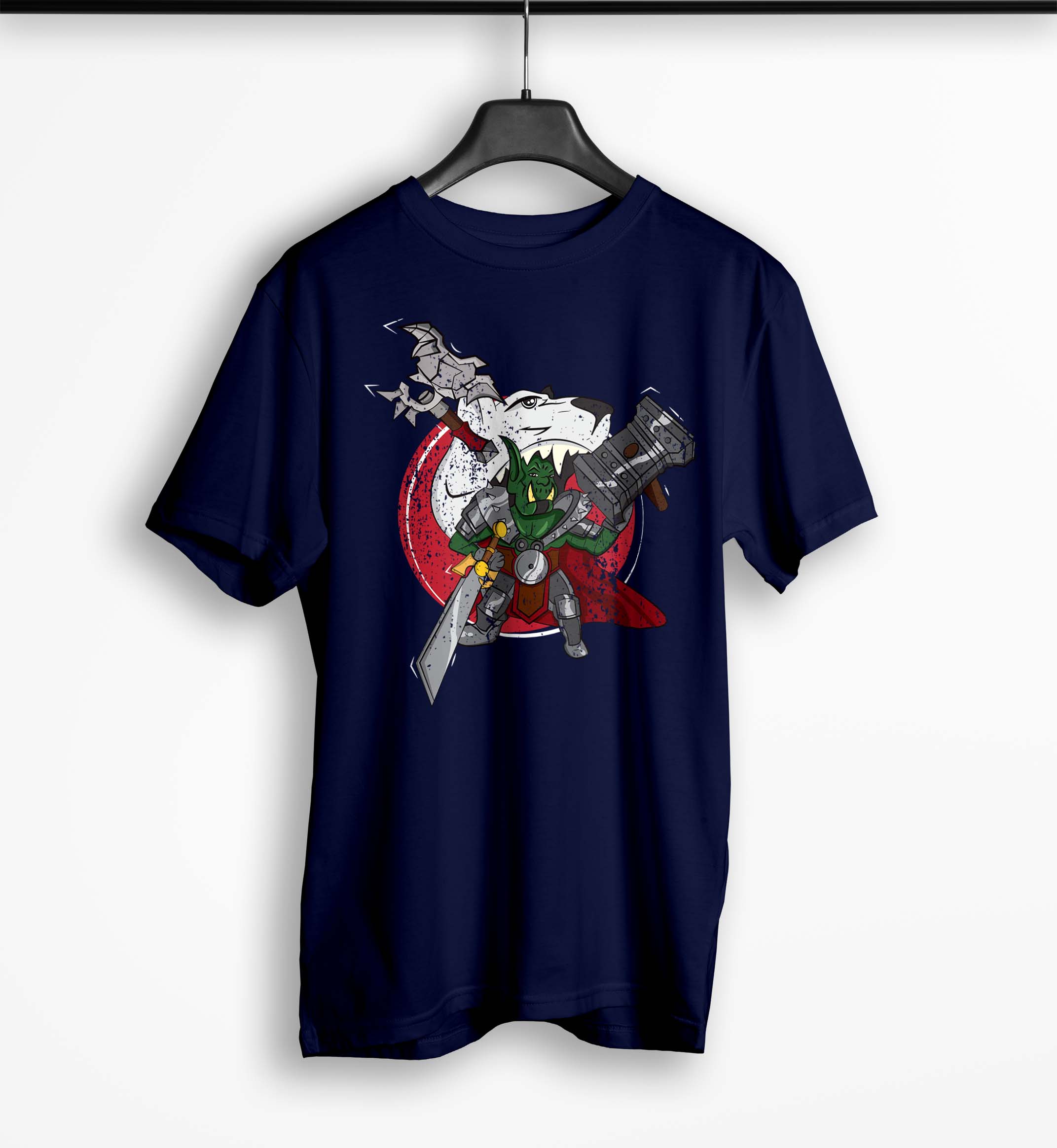 Tricou Barbati Personalizat Warcraft Thrall - Bărbați-Bleumarin