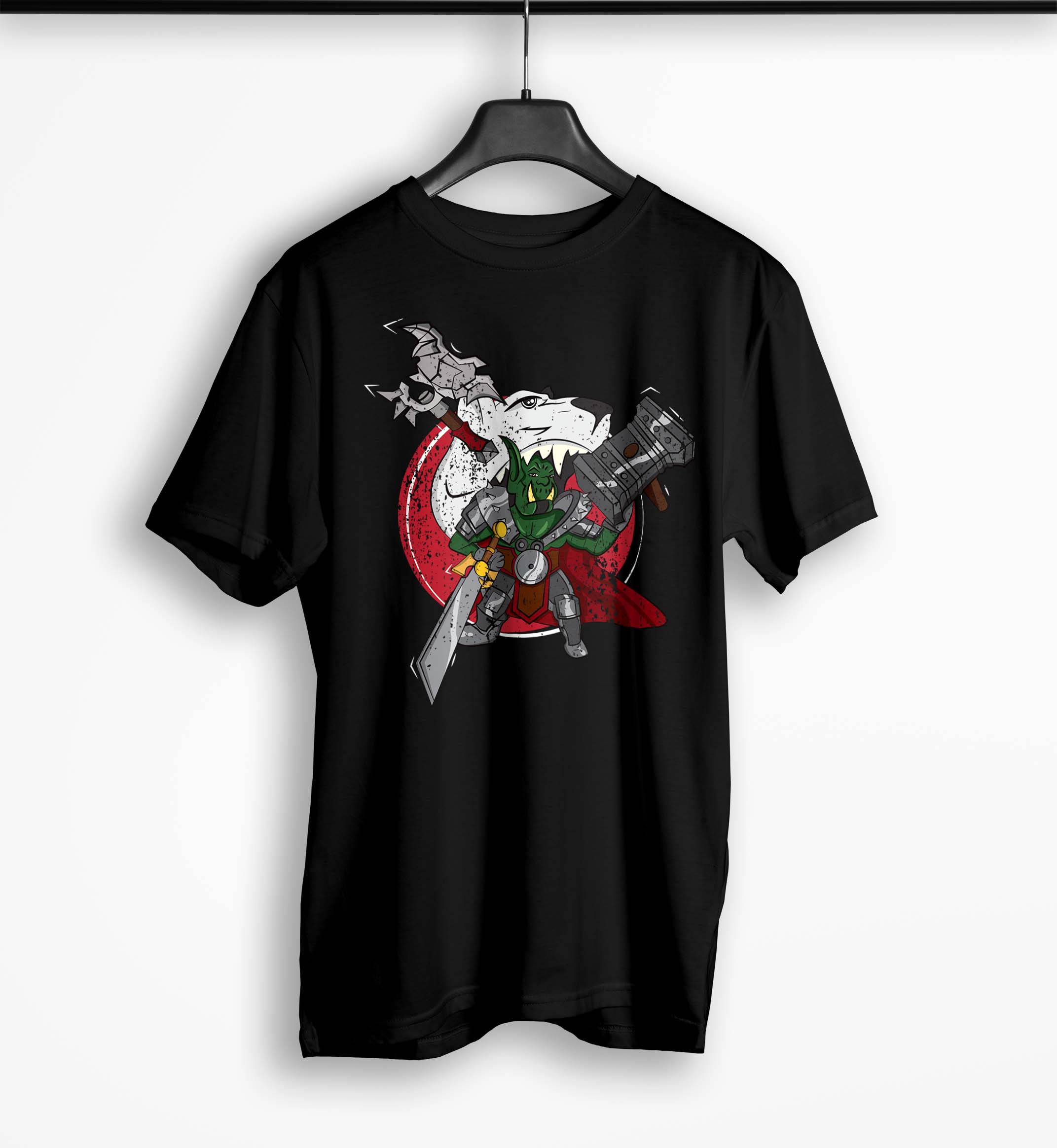 Tricou Barbati Personalizat Warcraft Thrall - Bărbați-Negru
