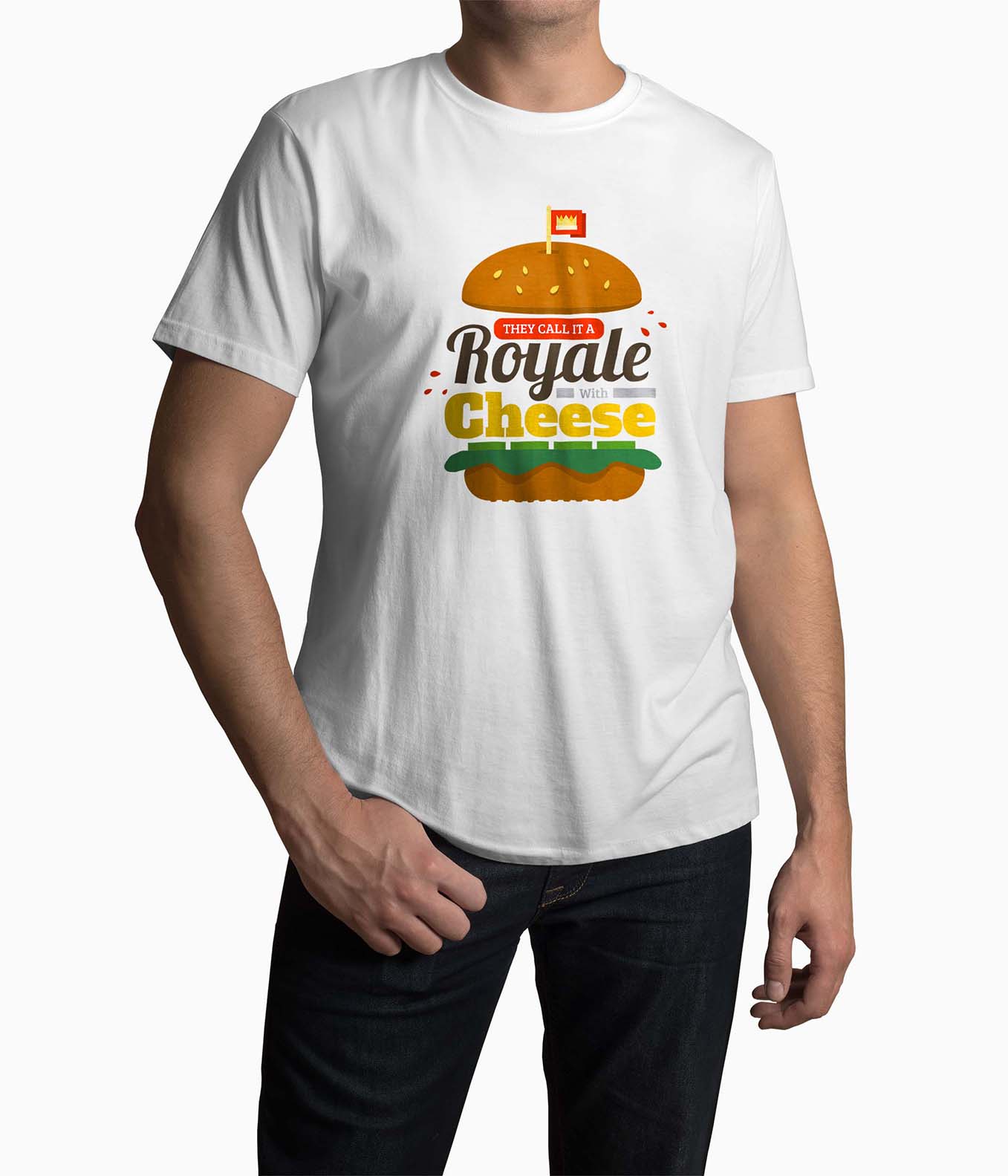 Tricou Barbati Personalizat Pulp Fiction Royale With Cheese