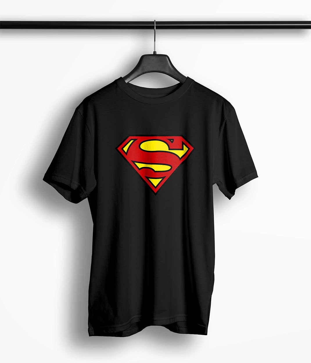 Tricou Barbati Personalizat Superman - Bărbați-Negru