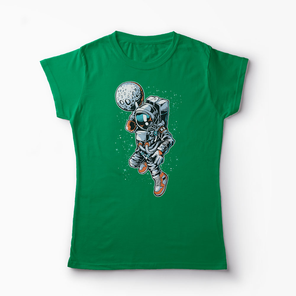 Tricou Baschet Astronaut Dunk - Femei-Verde