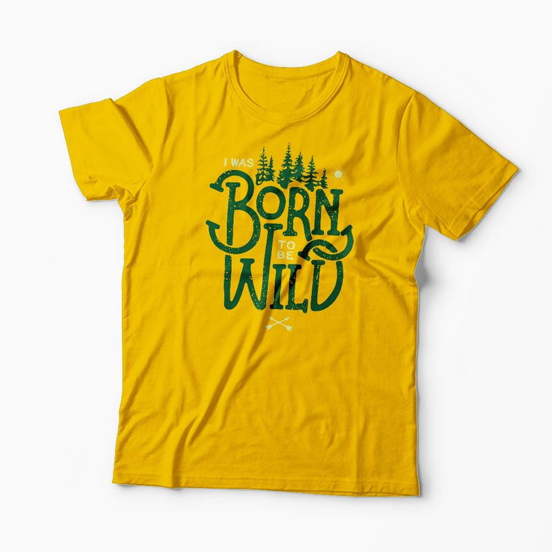 Tricou Born To Be Wild - Bărbați-Galben