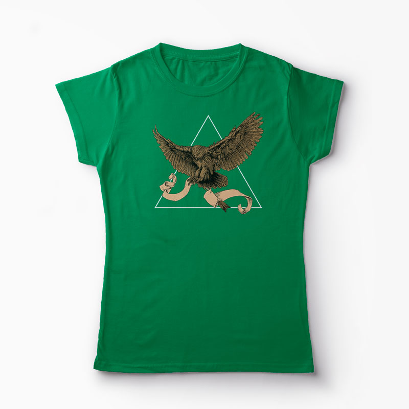 Tricou Bufniță - Femei-Verde