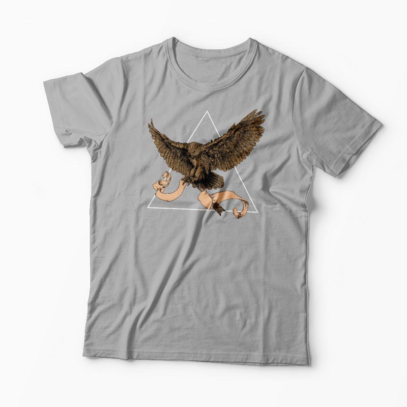 Tricou Bufniță - Bărbați-Gri