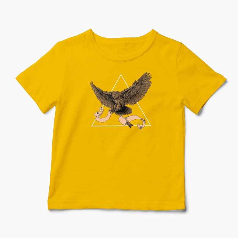 Tricou Bufniță - Copii-Galben