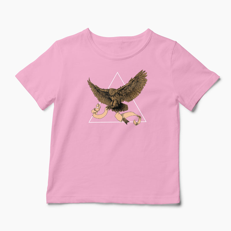 Tricou Bufniță - Copii-Roz