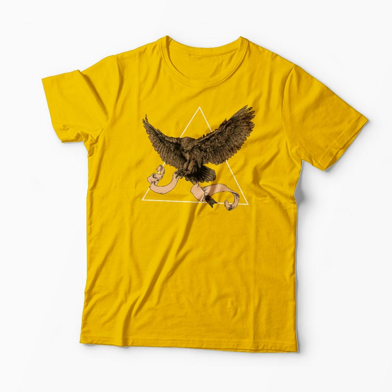 Tricou Bufniță - Bărbați-Galben