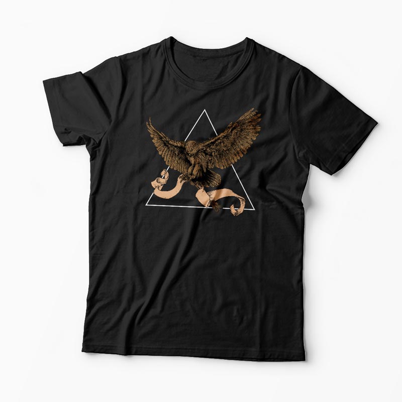 Tricou Bufniță - Bărbați-Negru