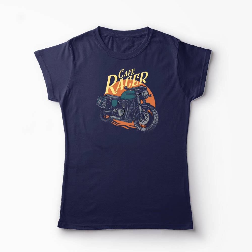 Tricou Cafe Racer Triumph - Femei-Bleumarin