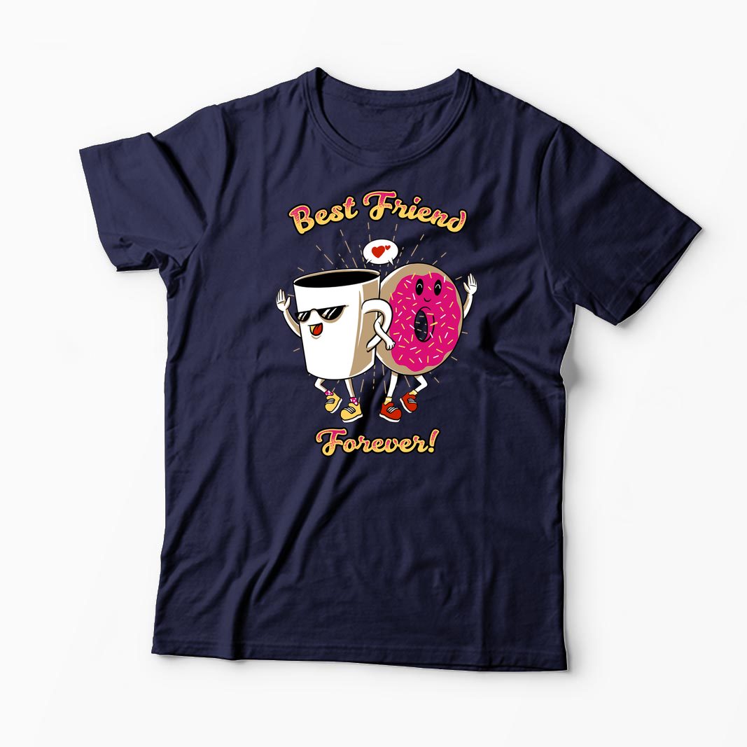 Tricou Cafea și Donut Friends - Bărbați-Bleumarin