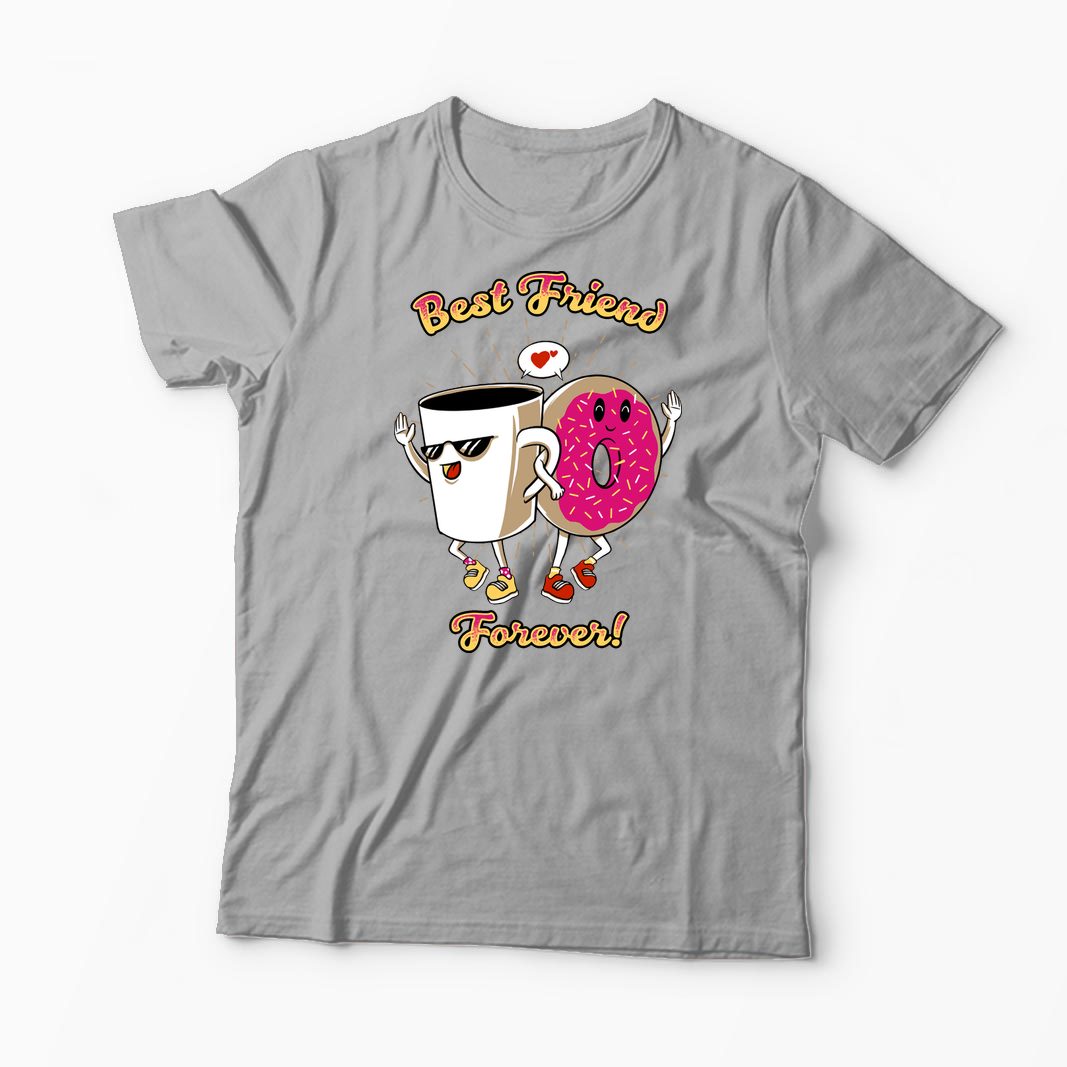 Tricou Cafea și Donut Friends - Bărbați-Gri