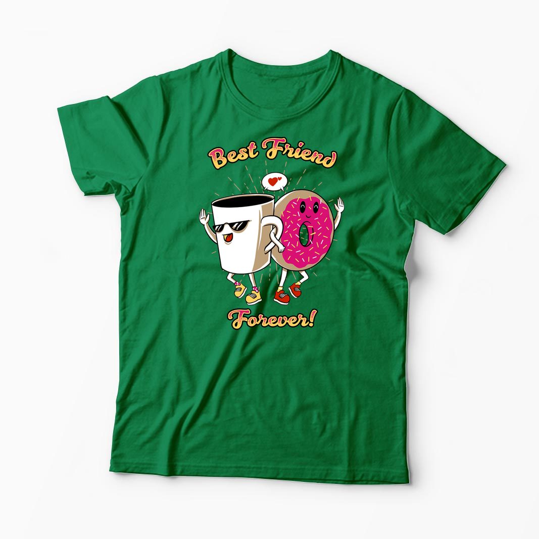 Tricou Cafea și Donut Friends - Bărbați-Verde