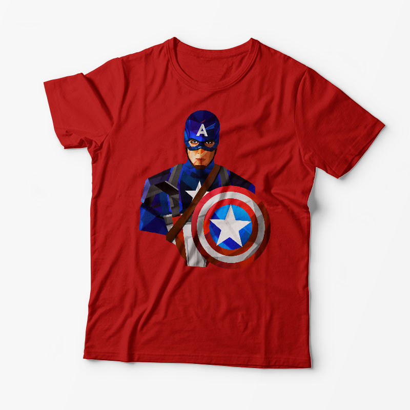 Tricou Captain America - Bărbați-Roșu