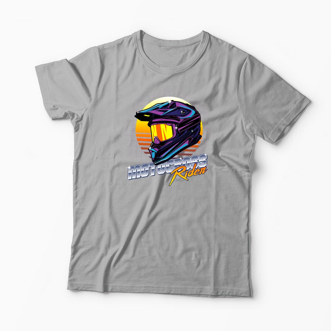 Tricou Cască Motocross Rider - Bărbați-Gri