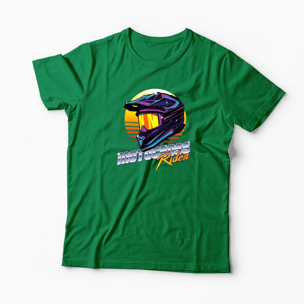 Tricou Cască Motocross Rider - Bărbați-Verde