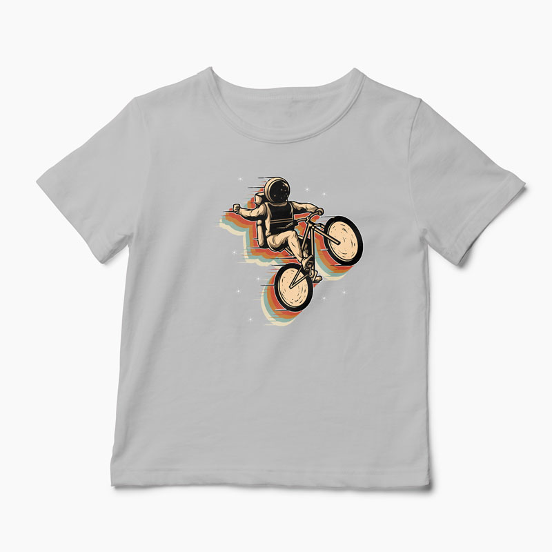Tricou Ciclism Spațiu - Copii-Gri