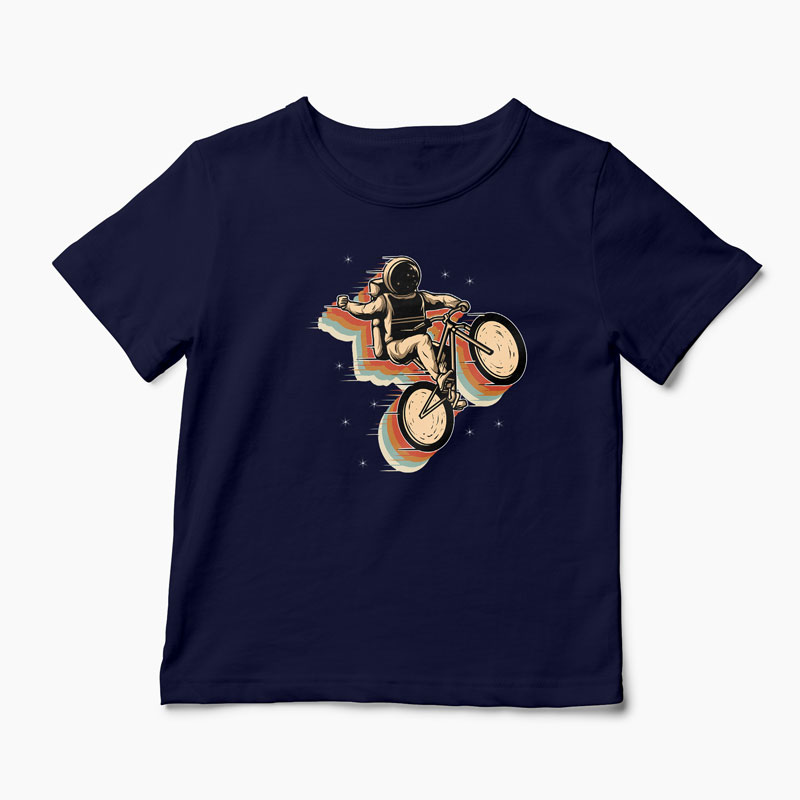 Tricou Ciclism Spațiu - Copii-Bleumarin
