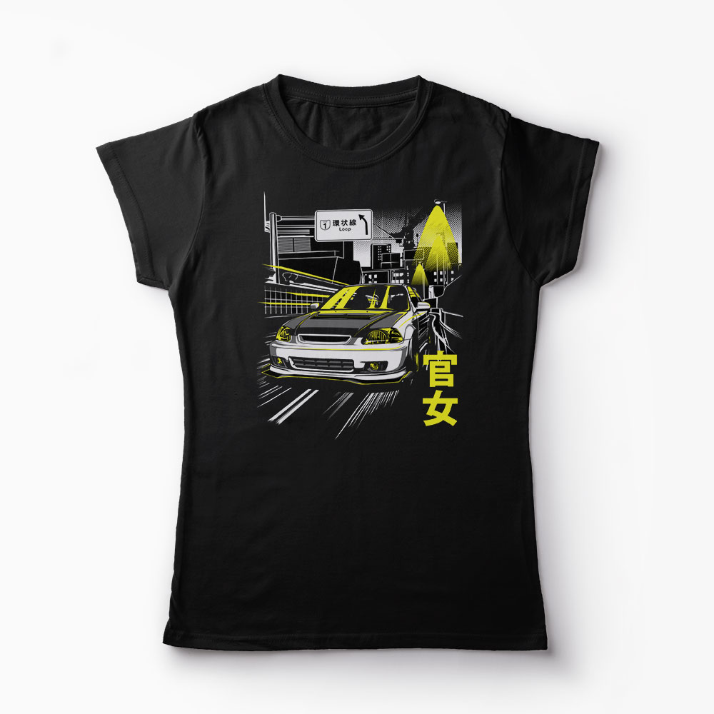 Tricou Civic JDM - Femei-Negru