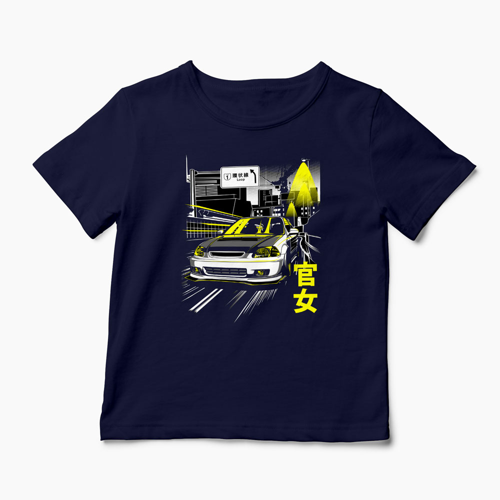 Tricou Civic JDM - Copii-Bleumarin