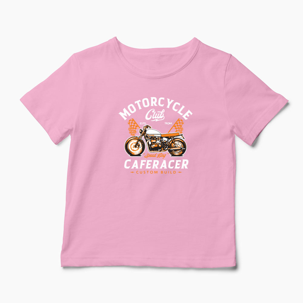 Tricou Club de Motociclete Cafe Racer - Copii-Roz