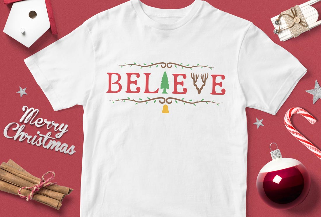 Tricou Crăciun Believe in Christmas