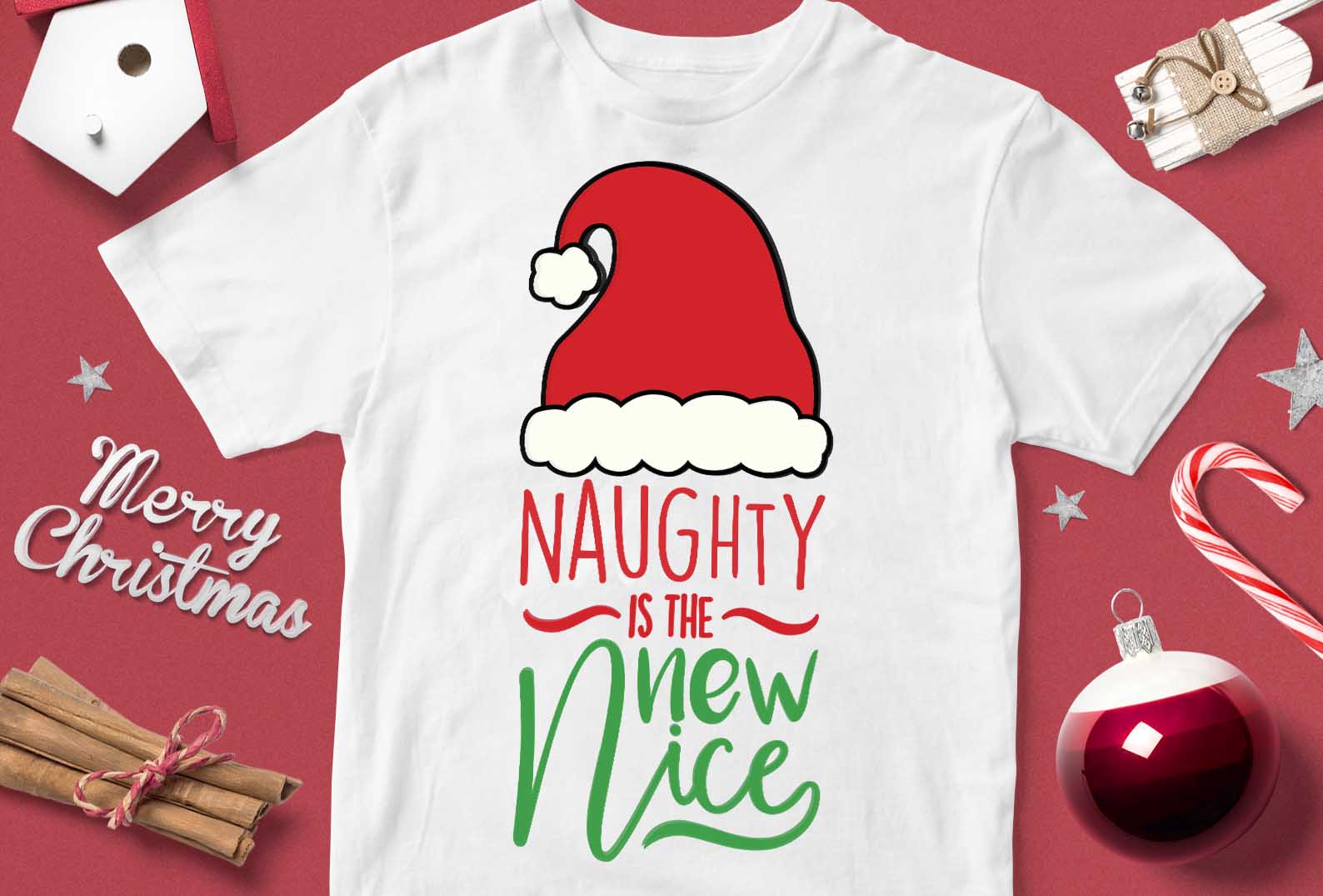 Tricou Crăciun Obraznic Este Noul Frumos Tricouri Imprimate De