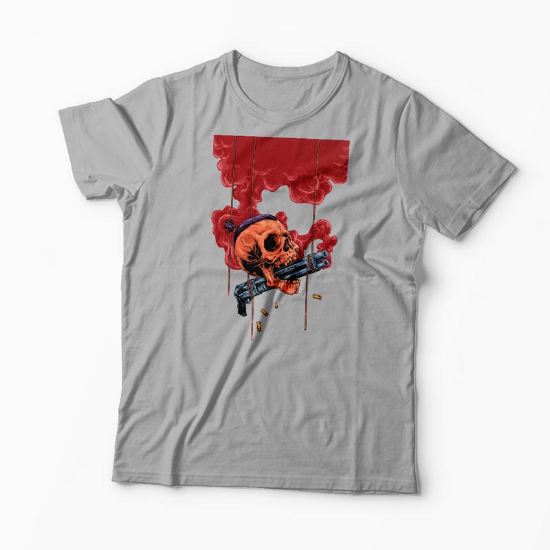 Tricou Craniu Shotgun - Bărbați-Gri