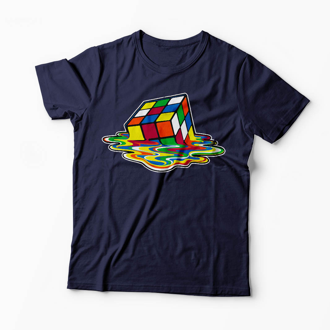 Tricou Cubul lui Rubik - Bărbați-Bleumarin