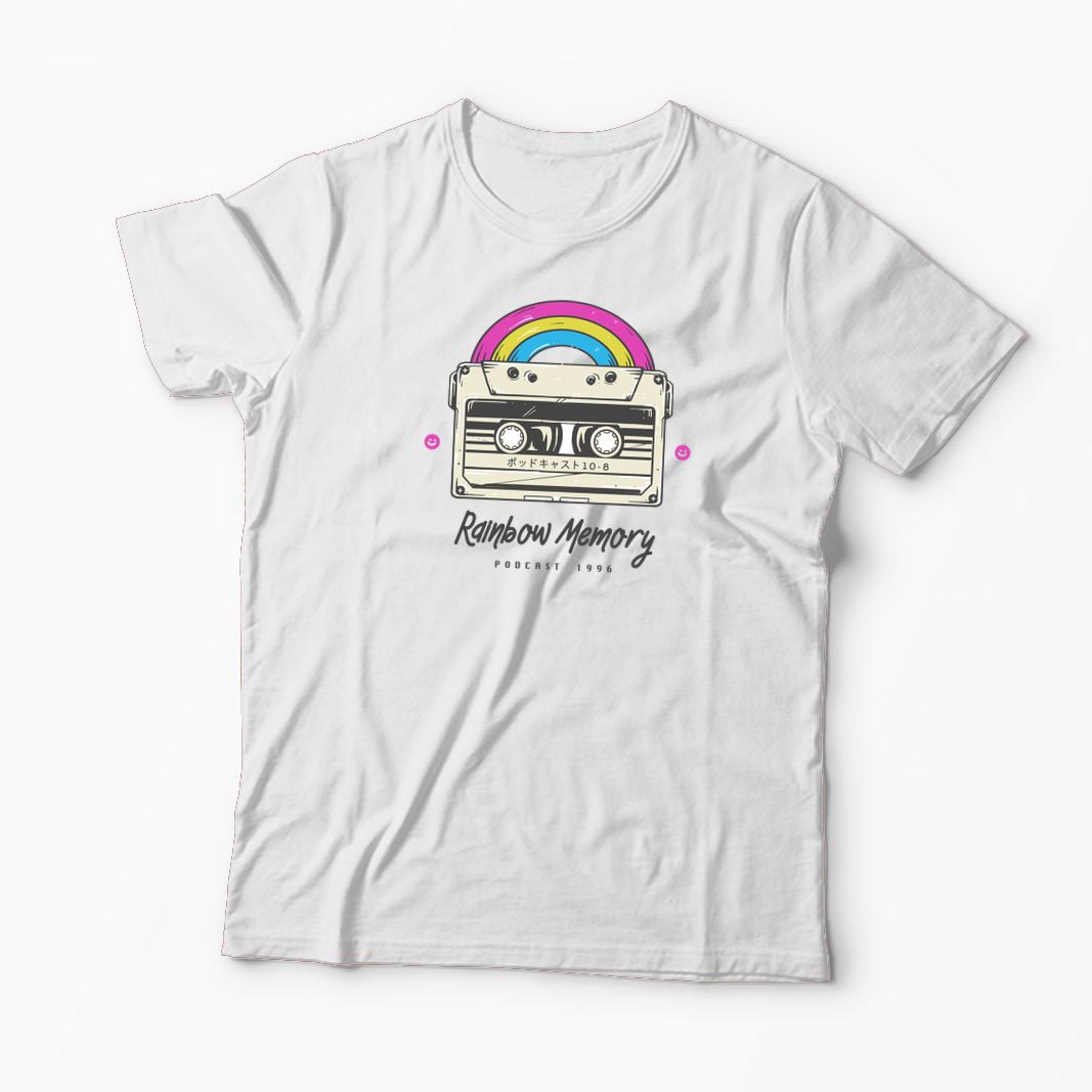 Tricou Curcubeu Casetă Audio Retro