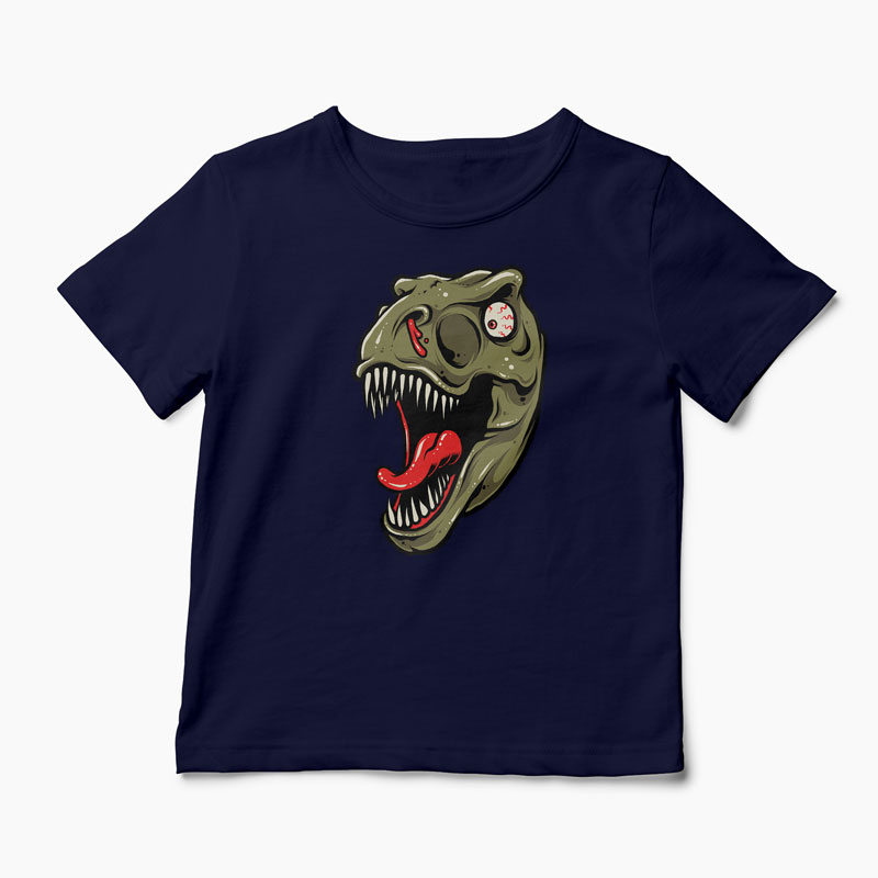 Tricou Dinozaur T-Rex Înfricoșător - Copii-Bleumarin
