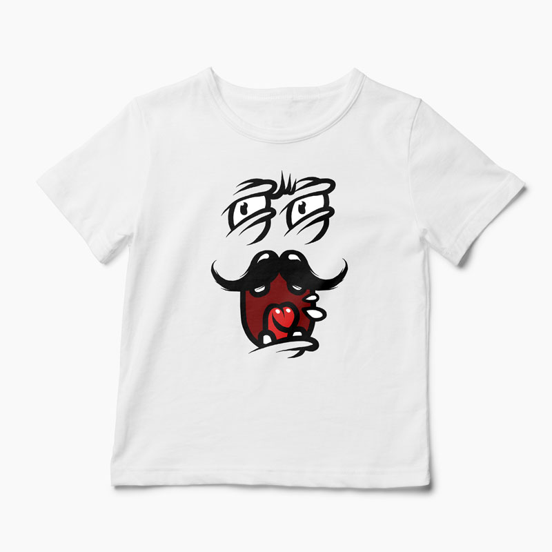 Tricou Dl. Mustata - Copii-Alb