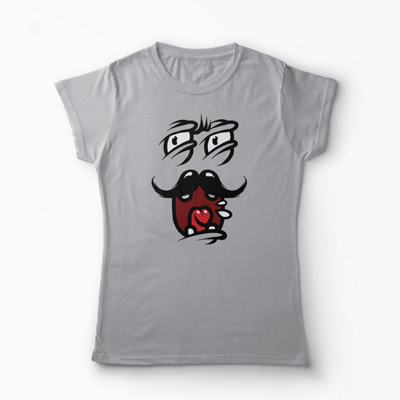 Tricou Dl. Mustata - Femei-Gri