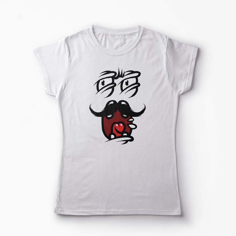 Tricou Dl. Mustata - Femei-Alb