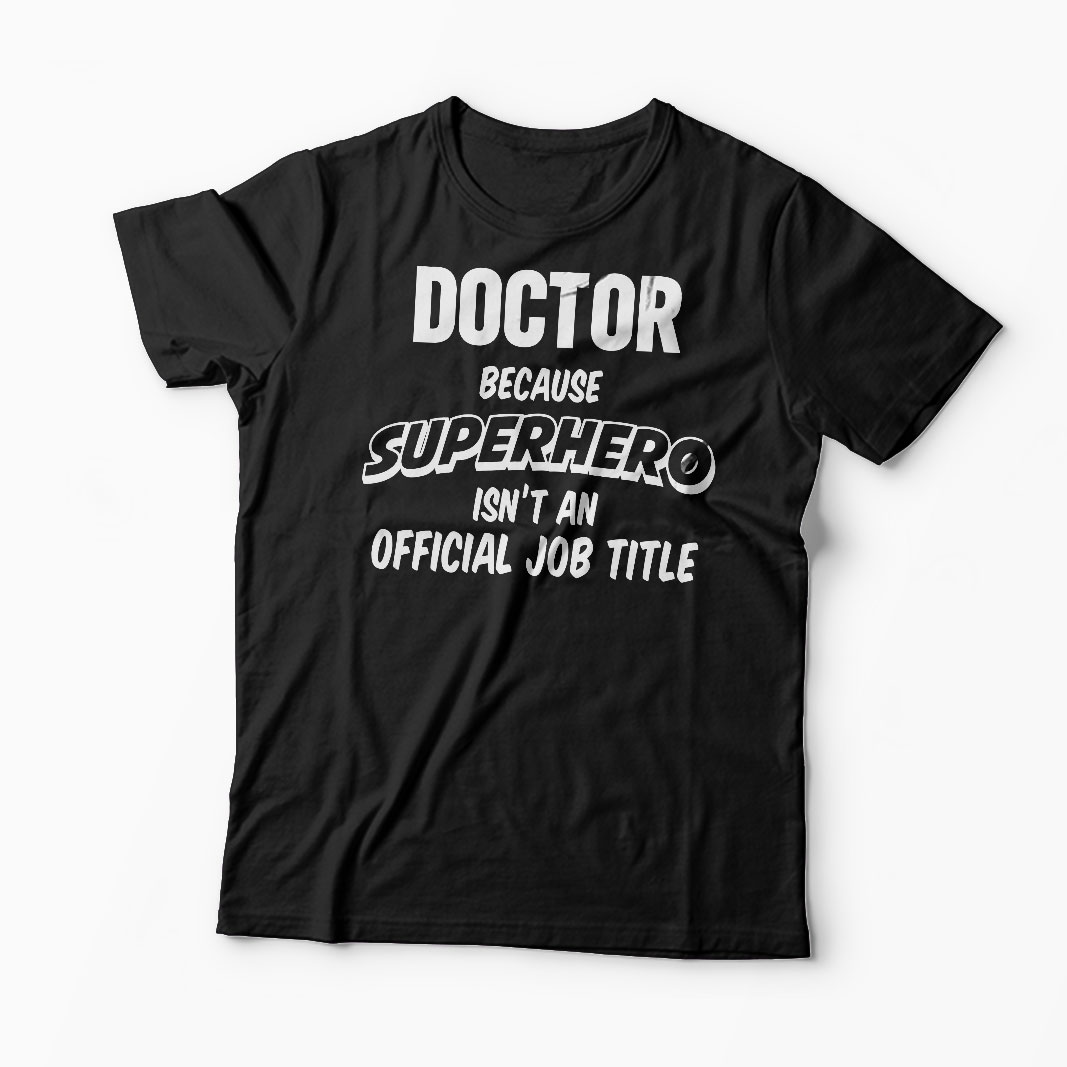 Tricou Doctor - Superhero - Bărbați-Negru