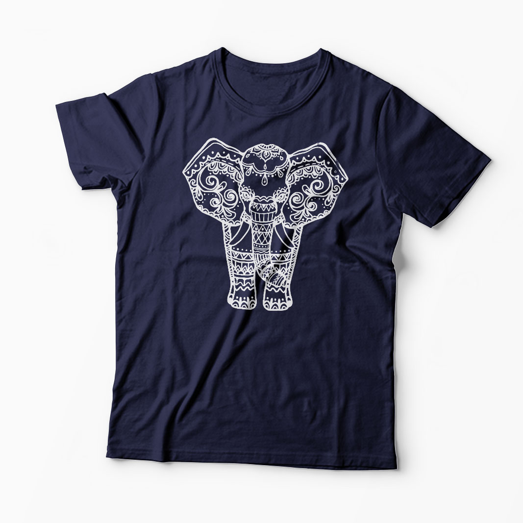 Tricou Elefant Ornamentat - Bărbați-Bleumarin